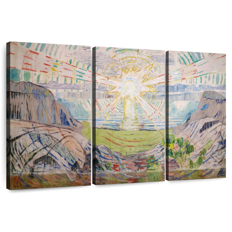 Le soleil d'Oberle 1912-1913, H 20 po x l 33 po