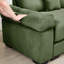 Canapé modulaire surdimensionné à 3 places Cloud avec revêtement en velours côtelé, assise profonde et canapé modulable