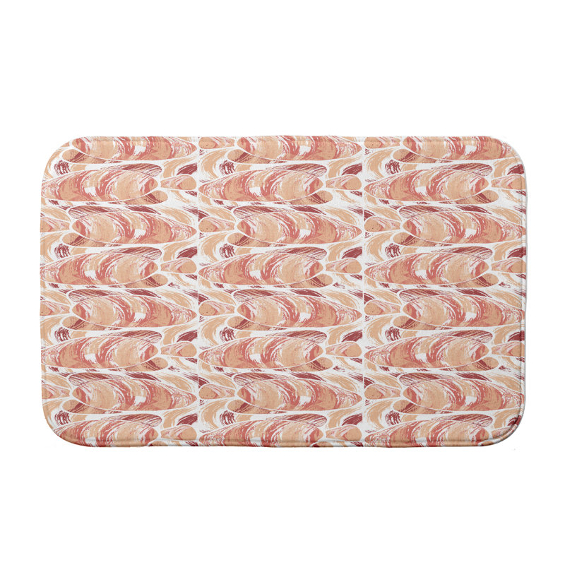 Tapis de bain Donnelly, l 34 po x L 21 po, Corail