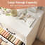 Commode blanche 9 tiroirs, grande armoire de rangement moderne - l 47,2 po x H 39 po x P 15,7 po-1421122161