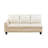 White Faux Leather 2-Piece L-Shaped Sectional Sofa with Chaise-257438362-257438366