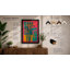 Geometric Bamboo Study Mid-Century - Framed Print-1177343580-1177343582