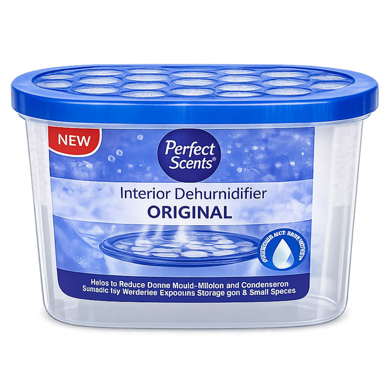 Home Moisture Absorber Original Vanilla Dehumidifier Tub Damp Condensation Mould Odour Control For Bedroom Bathroom Kitchen Wardrobe Basement (Pack Of 1)