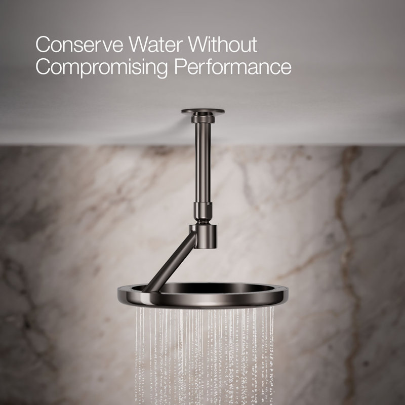 Flood Adjustable Shower Head, Vibrant Titanium