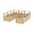 95" Solid Wood Raised Garden Bed