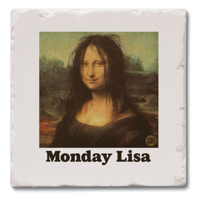 Monday Lisa Single Tumbled Tile Coaster Create Your Own Collection