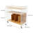 Accent Side Table with Bamboo Base-98284318