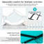 Outdoor Double Chaise Lounge, Patio Outdoor Sunbed With Adjustable Backrest, Steel Frame For Backyard, Poolside