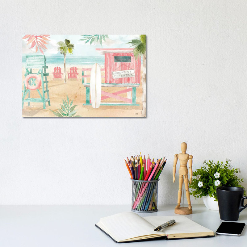 Surfs Up II 1 Piece Wrapped Canvas Painting, 20.32 cm H x 30.48 cm W