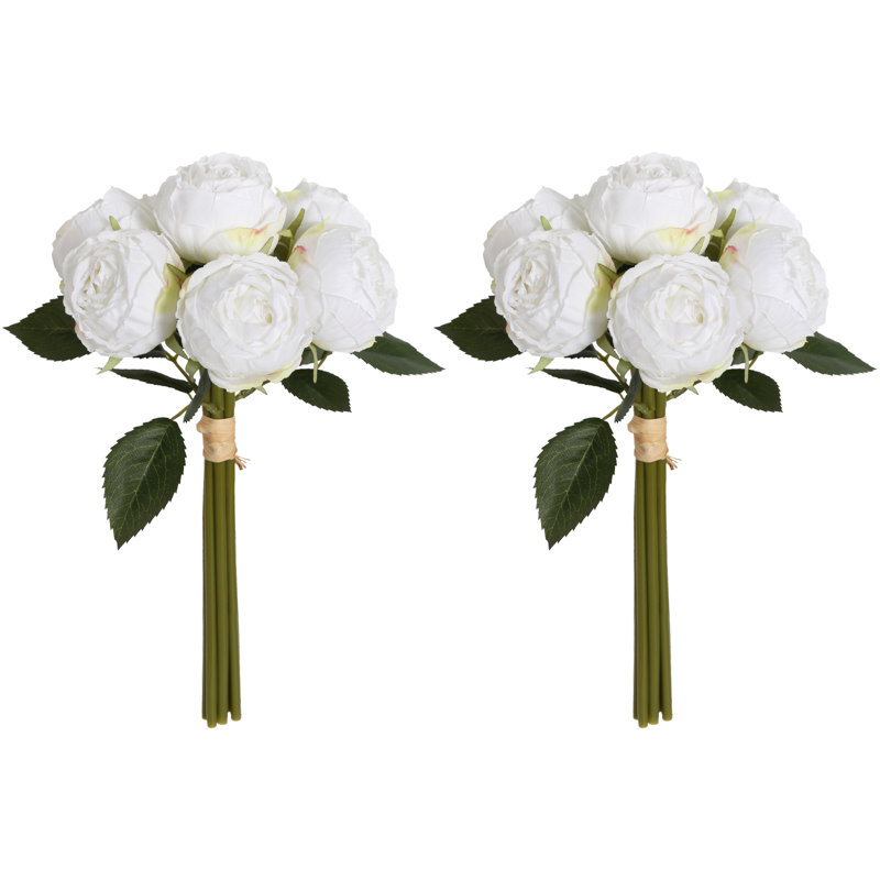 Arrangements floraux de centres de table de mariage, Blanc
