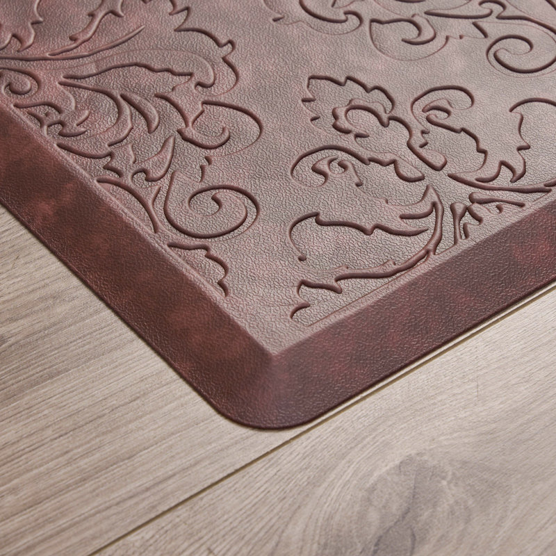 Embossed Soothing Comfort Anti-Fatigue Mat Set, Red