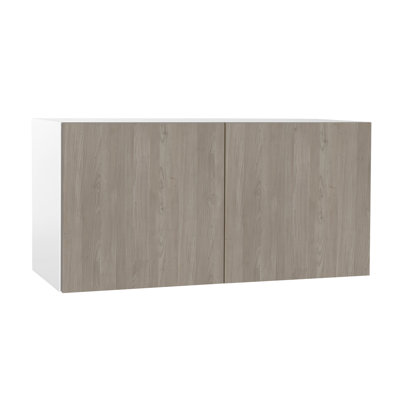 Quick Assemble Modern Style, Grey Nordic 30 x 12 in. Wall Bridge Kitchen Cabinet (30 in. W x 12 in. D x 12 in. H) -  Cambridge, SA-WU3012-GN