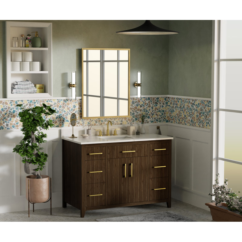 Armoire de meuble-lavabo simple 48 po Warner