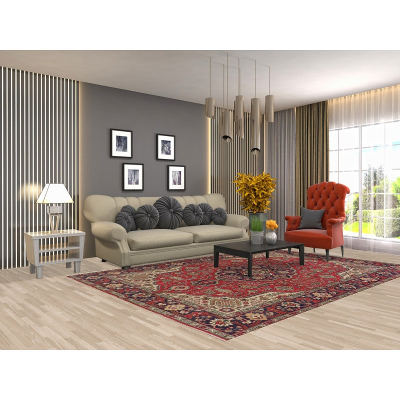 Geometric Traditional Area Rug 7x10