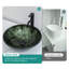 Lavabo vert moderne en verre trempé Artistic Design