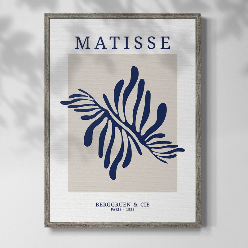 Matisse CDXI Framed Print Framed Print - Solid Wood, 11" H x 9" W