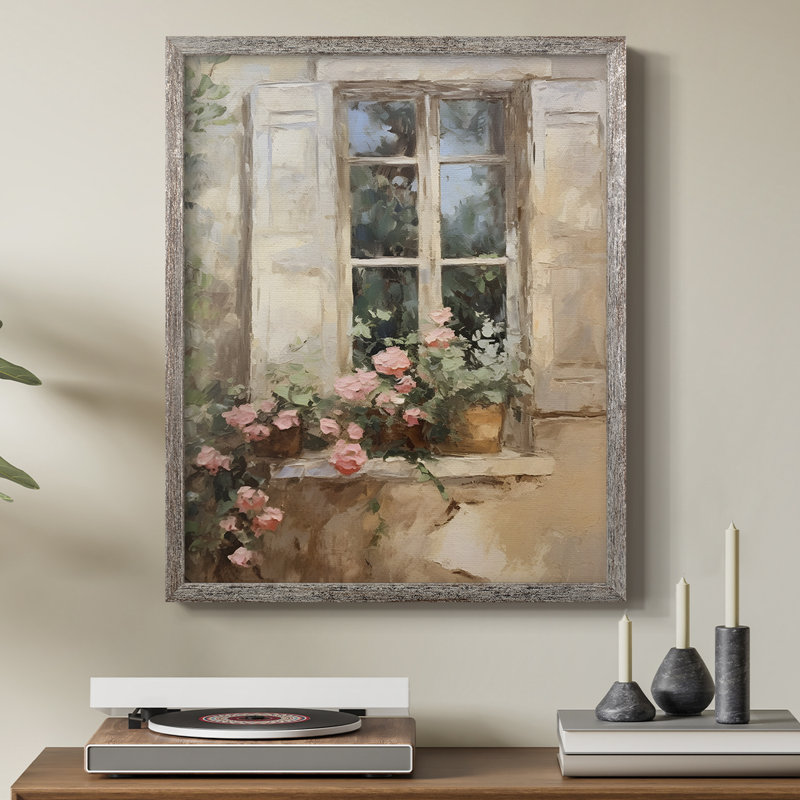 Reproduction florale vintage encadrée CC XXXVI - bois massif