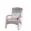 Chaise de patio avec coussins (coussin gris)-1439298873