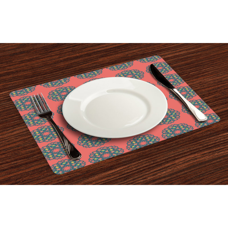 Polyester Geometric Rectangle Placemat