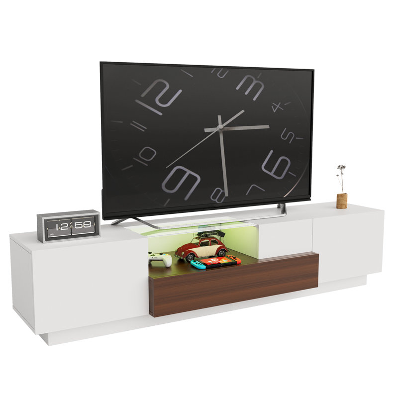 Jamah Modern LED TV Stands with Storage Entertainment Center