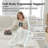 75'' L-Shaped Cloud Modular Sectional Compression Couch With Chaise, Modern Corduroy Deep Seat Fluffy Sleeper Sofa,Beige-2122713046