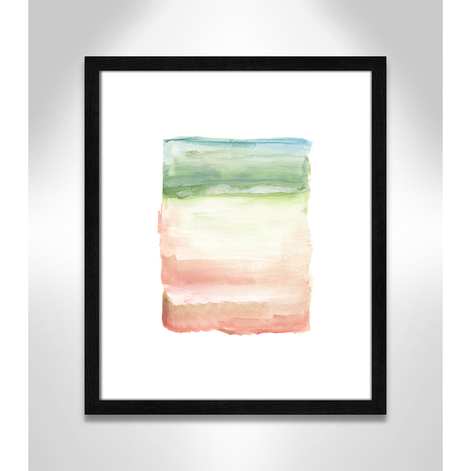 Nabi "Skye I" Print, 19" H x 16" W x 0.75" D, Black Framed Paper