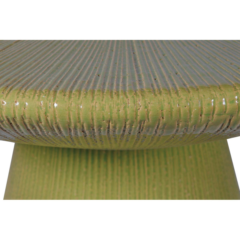Ceramic Furniture Outdoor Round Coffee Table, Citrus