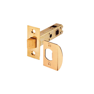 Loquet de porte de passage FHC E2281, matériau en acier, jeu de 2 3/8 po, compatible avec double entraînement carré 9/32 po et 1/4 po, finition laiton, paquet simple