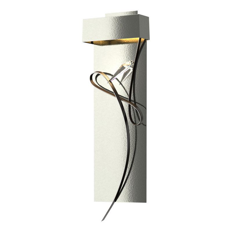 Rhapsody 1-Light LED Flush Mounted Sconce, Sterling, Oil Rubbed Bronze