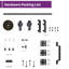 Portes pliantes 40 po x 84 po à double porte pliante à 3 compartiments avec finition apprêtée-115427182