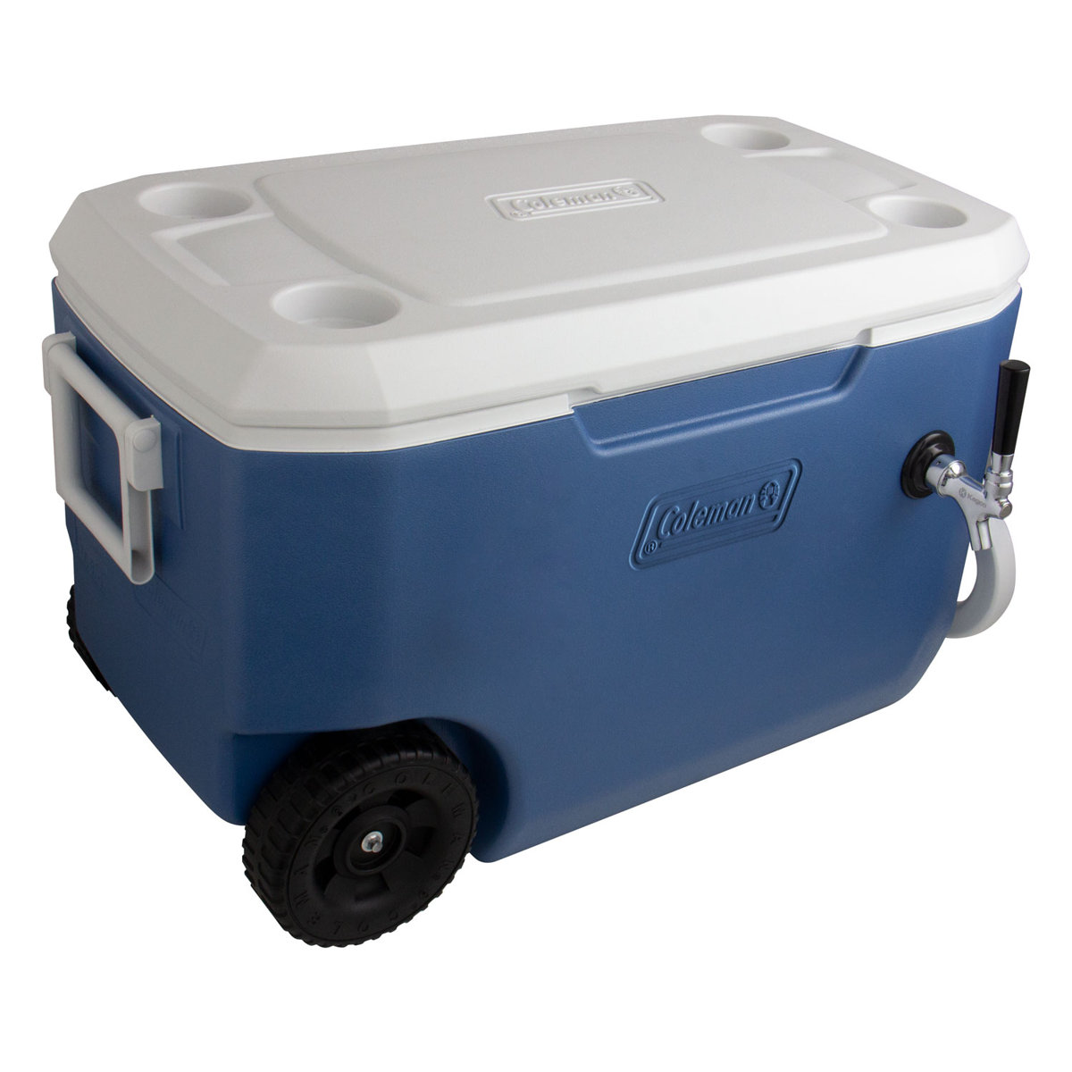Kegco 2 Cubic Feet Blue Outdoor Single Tap Freestanding Kegerator | Fridge.com