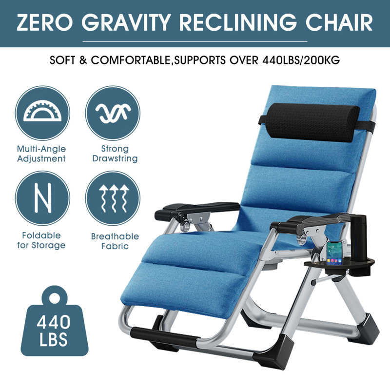 Fauteuil Zero Gravity, Bleu