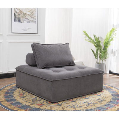 Rigoberto 41.5" Wide Velvet Modular Corner Sectional