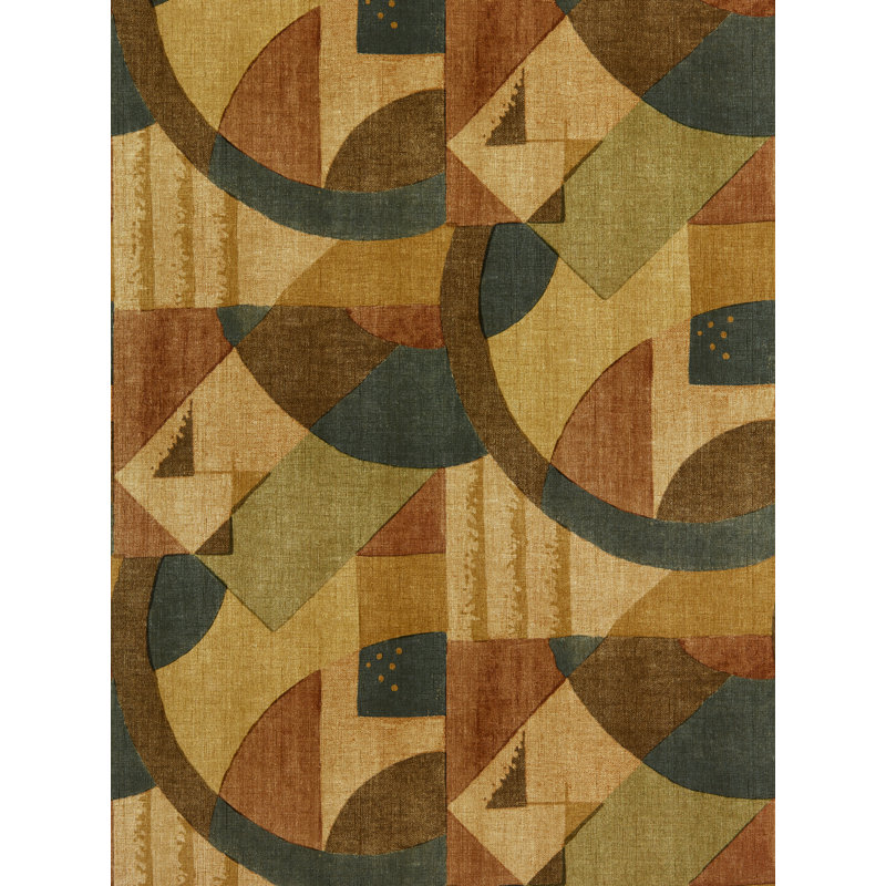 Abstract 1928 Wallpaper, Antique Copper