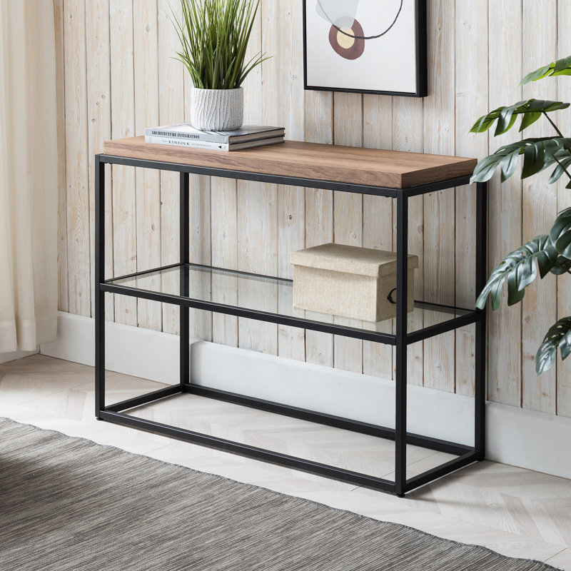 Console Table, Rustic Oak
