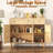 47'' Buffet Cabinet with Storage,Yacchi home Sideboard Rattan Cabinet with 2 Large Drawers-497930510