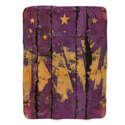 Weathered Violet - 1 Piece Premium Sherpa Blanket