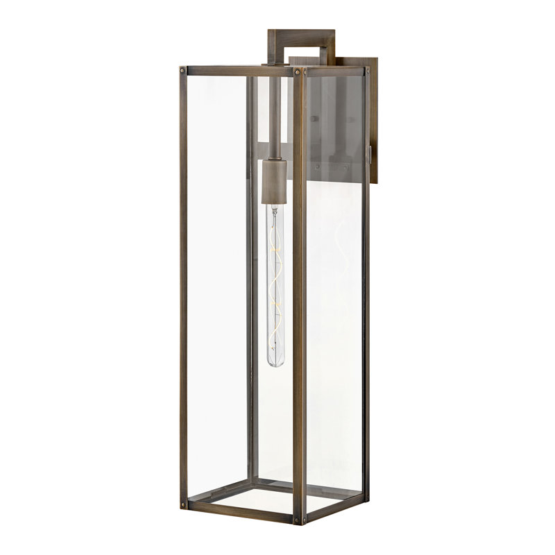 Max 1 - Light Outdoor Wall Lantern, 6, Burnished Bronze