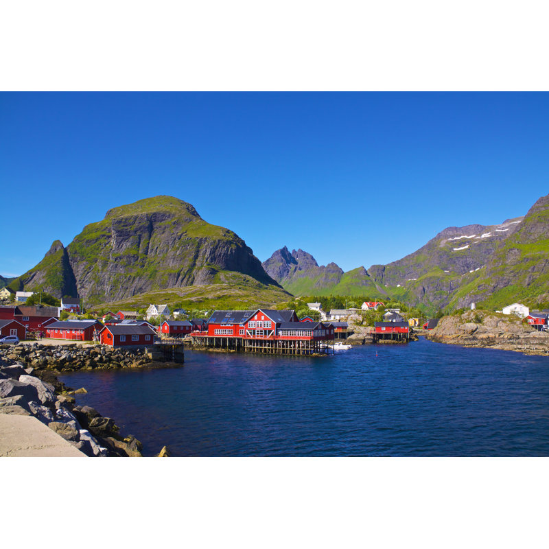Fishing Village by Harvepino - Wrapped Canvas Print, 30cm H x 46cm W
