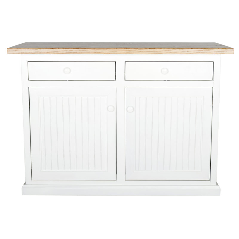 Kitchen Island, Bright White