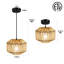 Luminaire suspendu en rotin de style bohémien Milewski