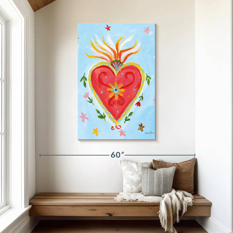 Hardie Frida's Heart I, 45" H x 30" W