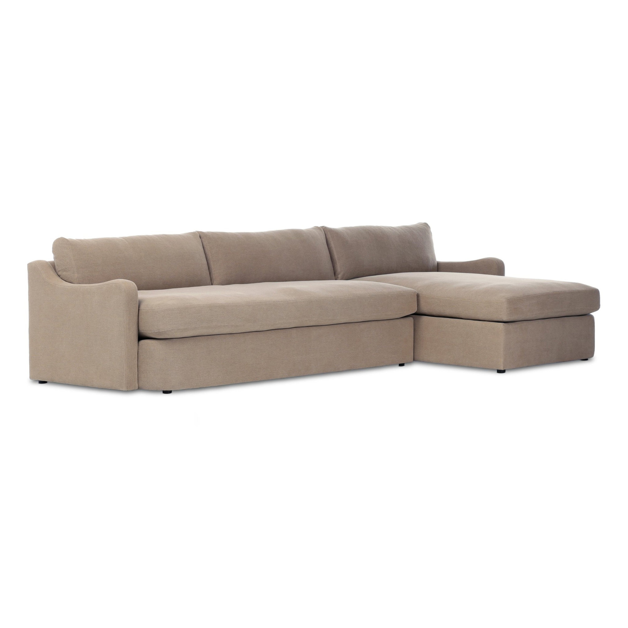 Aurelia 2-Piece Sectional, Right Hand Facing, Boatway Canvas Linen