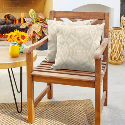 Sunbrella Outdoor Geometric Knife Edge Pillow