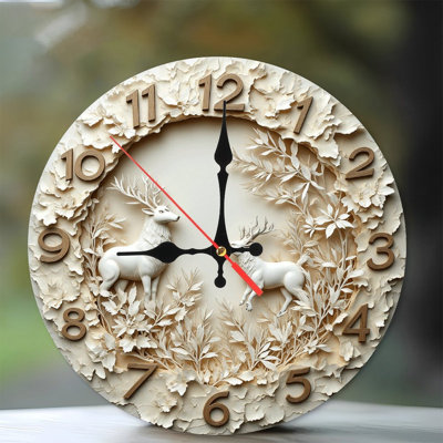 Horloge murale White Deer