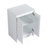 24" freestanding Bathroom Storage Cabinet, 2-Soft Close Doors, Glossy White,(KD-Packing)-1416196820