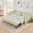 Twin‑Size Upholstered Daybed With Pull‑Out Trundle & Side Pockets-838095551-838095521
