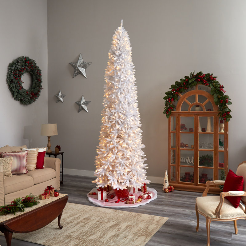 Lighted Artificial Fir Christmas Tree, 11'