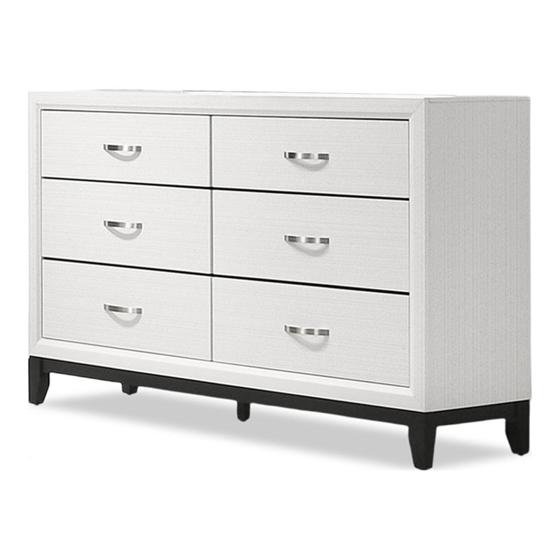 Ferris Beeson 6-Drawer Dresser, Blanc