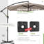Parasol en porte-à-faux 120 po Ersheen-774912129